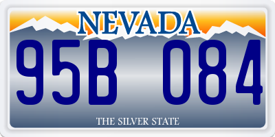 NV license plate 95B084