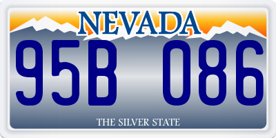 NV license plate 95B086