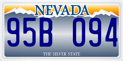 NV license plate 95B094