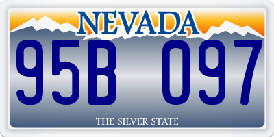 NV license plate 95B097