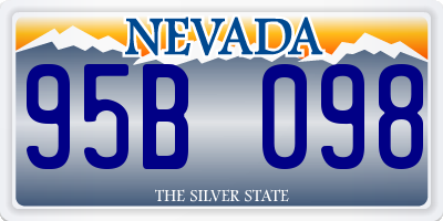 NV license plate 95B098