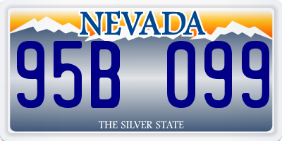 NV license plate 95B099