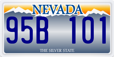 NV license plate 95B101