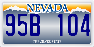 NV license plate 95B104