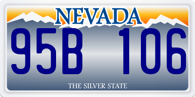 NV license plate 95B106