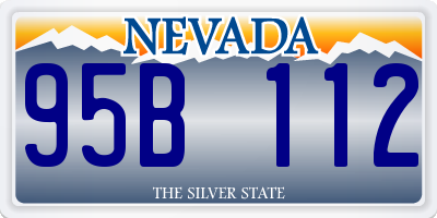 NV license plate 95B112