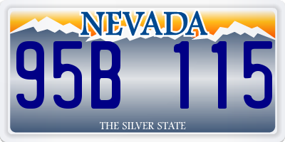 NV license plate 95B115