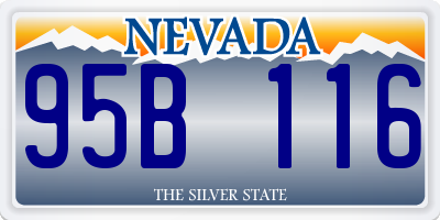 NV license plate 95B116