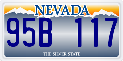 NV license plate 95B117