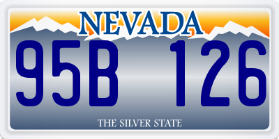 NV license plate 95B126