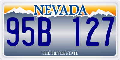 NV license plate 95B127