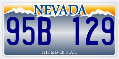 NV license plate 95B129