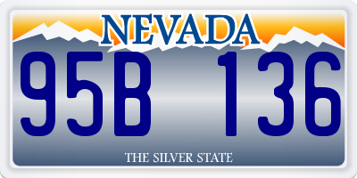 NV license plate 95B136
