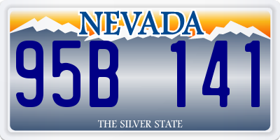NV license plate 95B141