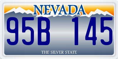 NV license plate 95B145