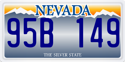 NV license plate 95B149