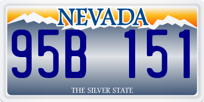 NV license plate 95B151