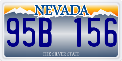 NV license plate 95B156