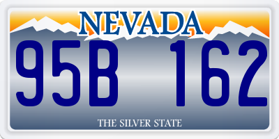 NV license plate 95B162