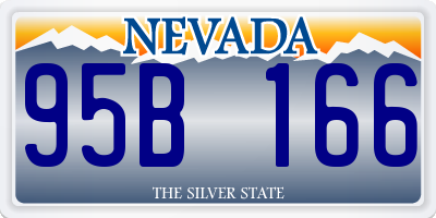 NV license plate 95B166