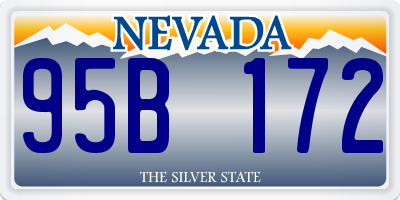 NV license plate 95B172