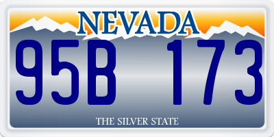 NV license plate 95B173