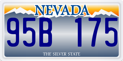 NV license plate 95B175