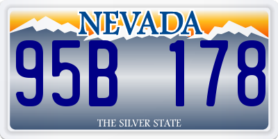 NV license plate 95B178