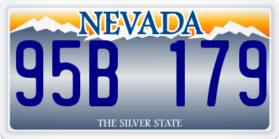 NV license plate 95B179