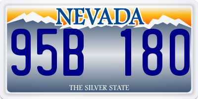 NV license plate 95B180