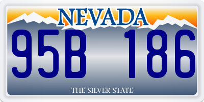 NV license plate 95B186