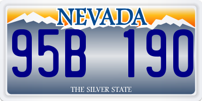 NV license plate 95B190