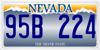 NV license plate 95B224