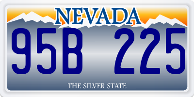 NV license plate 95B225