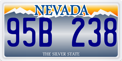 NV license plate 95B238