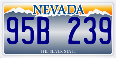 NV license plate 95B239