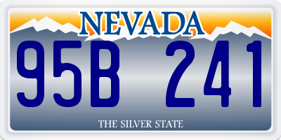 NV license plate 95B241