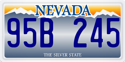 NV license plate 95B245