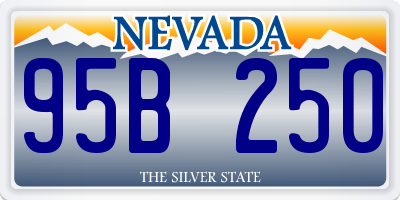 NV license plate 95B250