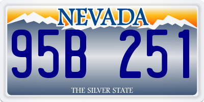 NV license plate 95B251