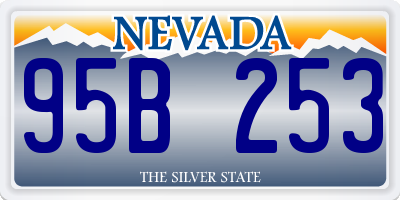 NV license plate 95B253