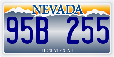 NV license plate 95B255