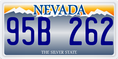 NV license plate 95B262
