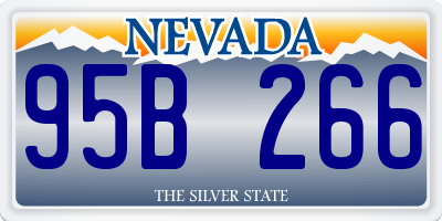 NV license plate 95B266