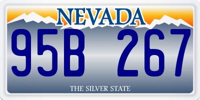 NV license plate 95B267