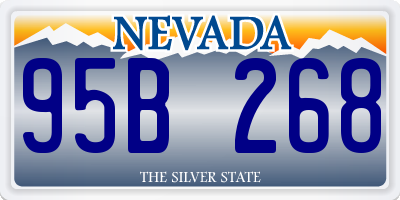 NV license plate 95B268