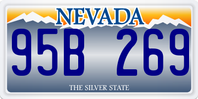 NV license plate 95B269