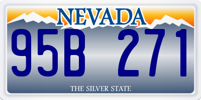 NV license plate 95B271