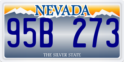 NV license plate 95B273