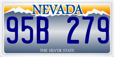NV license plate 95B279